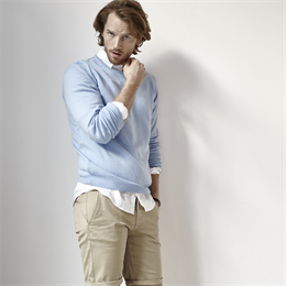Berkeley | Sutton Cashmere Crew Neck | Strik Light Blue